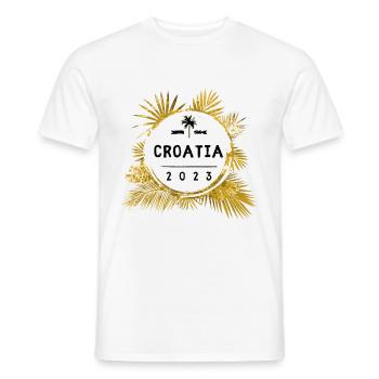 Croatia 2023 Colorful - Men's T-Shirt - white - Front - AI Model Male 178 dark (178cm)