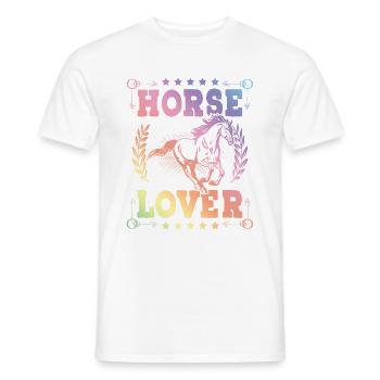 Horse Lover - Männer T-Shirt - Weiß - Vorne - AI Model Male 178 dark (178cm)
