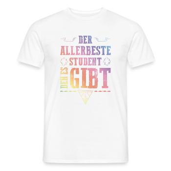 Allerbester Student - Männer T-Shirt - Weiß - Vorne - AI Model Male 178 dark (178cm)