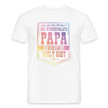 bester vater auf der welt - Männer T-Shirt - Weiß - Vorne - AI Model Male 178 dark (178cm)