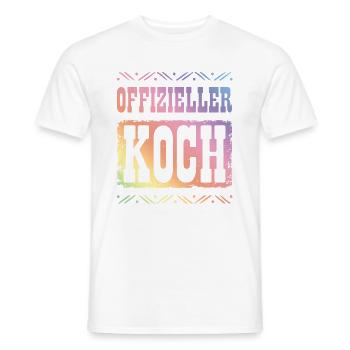 Premium Koch - Männer T-Shirt - Weiß - Vorne - AI Model Male 178 dark (178cm)