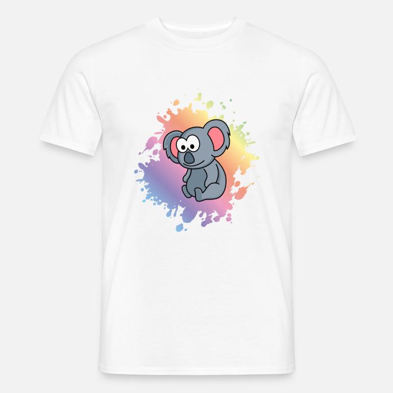 Koala Comic Tier - Männer T-Shirt - Weiß
