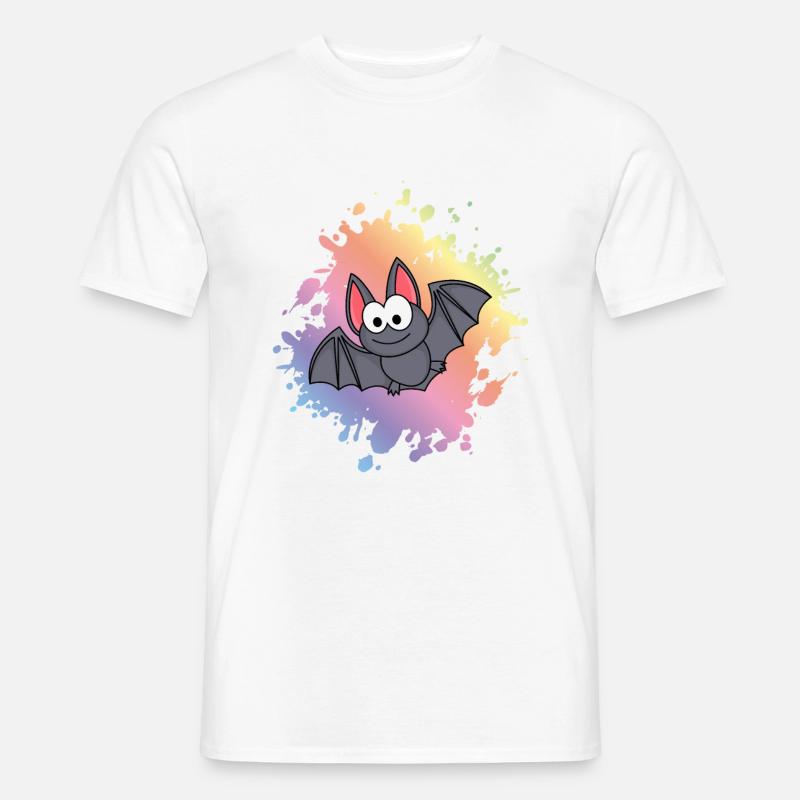 Fledermaus Comic Tier - Männer T-Shirt - Weiß