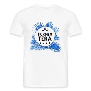Formentera 2023 Colorful - Men's T-Shirt - white - Front - AI Model Male 178 dark (178cm)