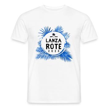 Lanzarote 2023 coloré - T-shirt homme - blanc - Devant - AI Model Male 178 dark (178cm)