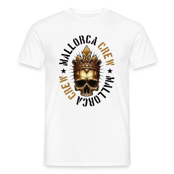 Mallorca Crew King Skull Party - Men's T-Shirt - white - Front - AI Model Male 178 dark (178cm)