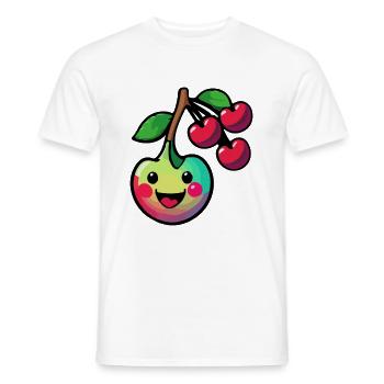 Bande dessinée Cerise - T-shirt homme - blanc - Devant - AI Model Male 178 dark (178cm)