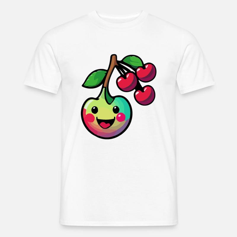 Cherry Comic - Men’s T-shirt - white