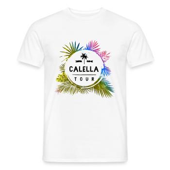 Calella Tour Travel coloré - T-shirt homme - blanc - Devant - AI Model Male 178 dark (178cm)