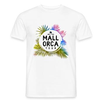 Mallorca Tour Travel Colorful - Men's T-Shirt - white - Front - AI Model Male 178 dark (178cm)