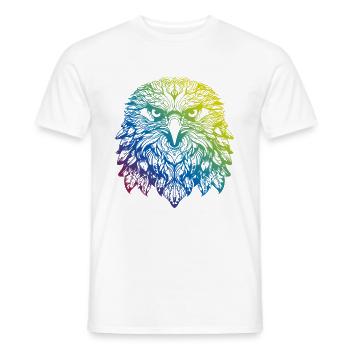 Eagle Mandala Boho - Men's T-Shirt - white - Front - AI Model Male 178 dark (178cm)