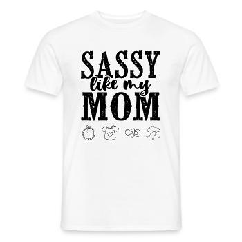 Maman bébé - T-shirt homme - blanc - Devant - AI Model Male 178 dark (178cm)