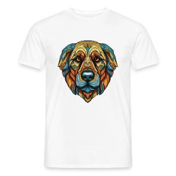 Kangal Hund Portrait - Männer T-Shirt - Weiß - Vorne - AI Model Male 178 dark (178cm)
