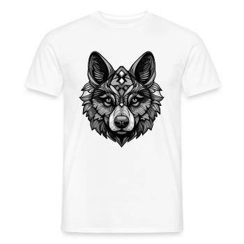 Chien Akita - T-shirt homme - blanc - Devant - AI Model Male 178 dark (178cm)