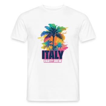 Vacances de l’équipage de fête en Italie - T-shirt homme - blanc - Devant - AI Model Male 178 dark (178cm)