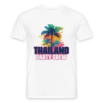 Vacances de l’équipage de fête en Thaïlande - T-shirt homme - blanc - Devant - AI Model Male 178 dark (178cm)