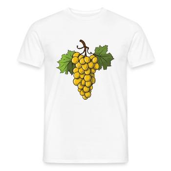 Raisins Fruits - T-shirt homme - blanc - Devant - AI Model Male 178 dark (178cm)