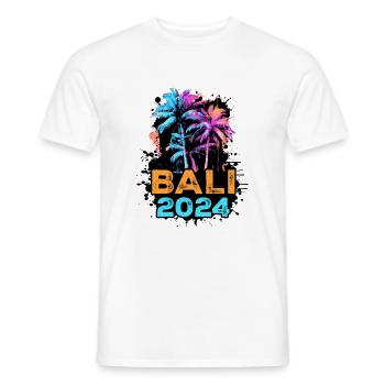 Bali 2024 Reise - Männer T-Shirt - Weiß - Vorne - AI Model Male 178 dark (178cm)