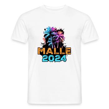 Malle 2024 Trip - Men's T-Shirt - white - Front - AI Model Male 178 dark (178cm)