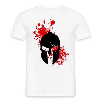 Sparta/Spartan Helmet - Männer T-Shirt - Weiß - Vorne - AI Model Male 178 dark (178cm)
