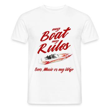 Speedboot - T-shirt homme - blanc - Devant - AI Model Male 178 dark (178cm)