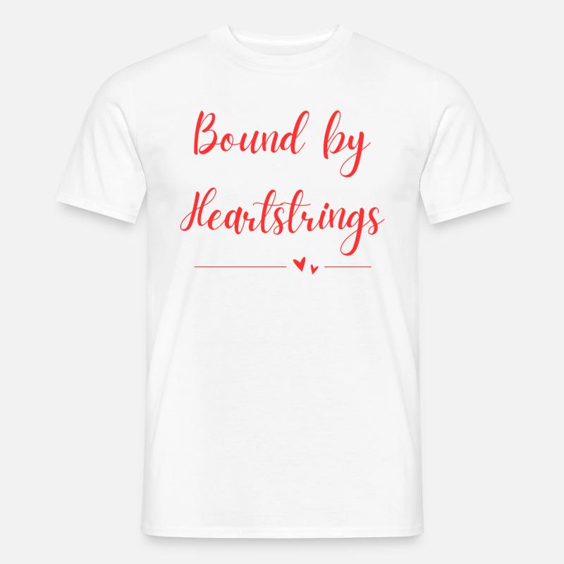 Bound by Heartstrings - Männer T-Shirt - Weiß