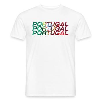 Portugal - Men's T-Shirt - white - Front - AI Model Male 178 dark (178cm)
