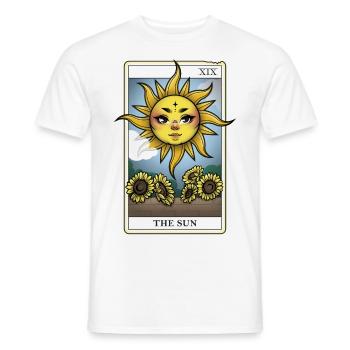 Le tarot SUN - T-shirt homme - blanc - Devant - AI Model Male 178 dark (178cm)
