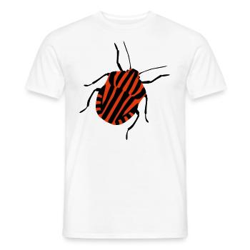 Streifenwanze - Männer T-Shirt - Weiß - Vorne - AI Model Male 178 dark (178cm)