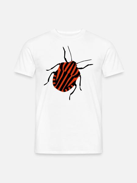 Streifenwanze - Männer T-Shirt - Weiß