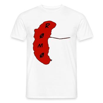 Romo Insel Rot Emblem - Männer T-Shirt - Weiß - Vorne - AI Model Male 178 dark (178cm)