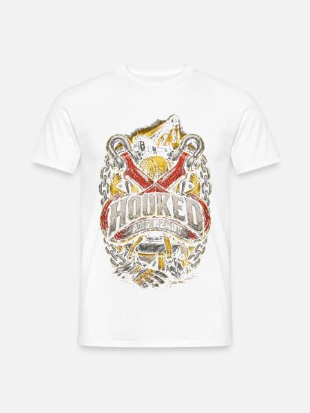 Abschleppfahrer Abschlepper Pannenhelfer - Männer T-Shirt - Weiß
