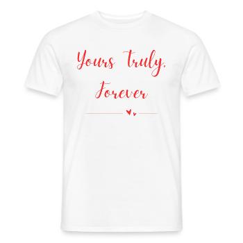 Votre humble serviteur pour toujours - T-shirt homme - blanc - Devant - AI Model Male 178 dark (178cm)