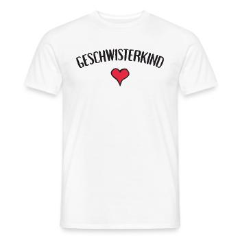 T-shirt cœur de frère et sœur - T-shirt homme - blanc - Devant - AI Model Male 178 dark (178cm)