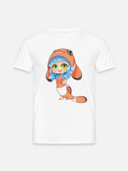 MOSBIES Fische Horoskop Sternzeichen Geschenk - Männer T-Shirt - Weiß