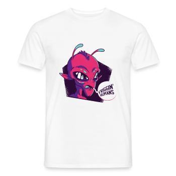 Friggin Humains, des fous - T-shirt homme - blanc - Devant - AI Model Male 178 dark (178cm)