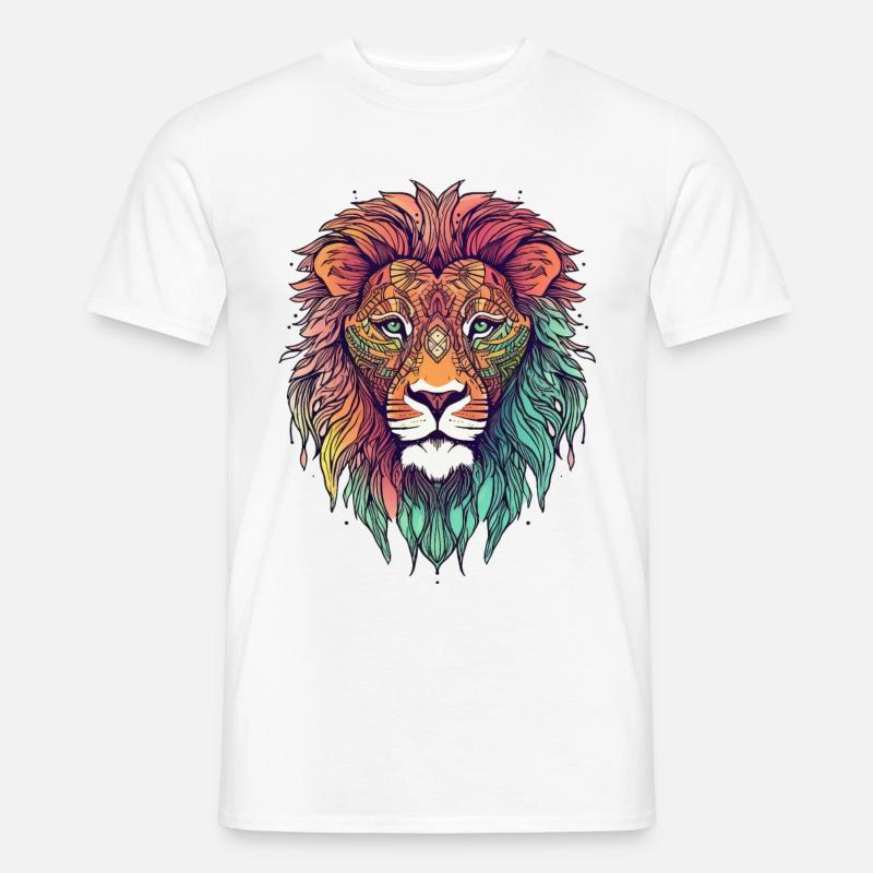 Leone - T-shirt uomo - bianco