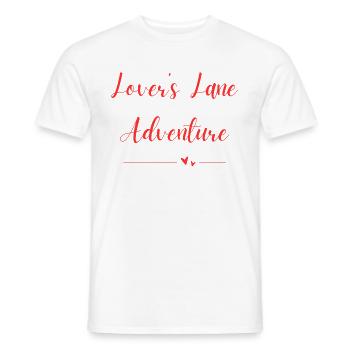 Lover's Lane Adventure - Men's T-Shirt - white - Front - AI Model Male 178 dark (178cm)