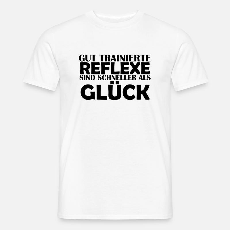 Motorrad Biker Reflexe - Männer T-Shirt - Weiß