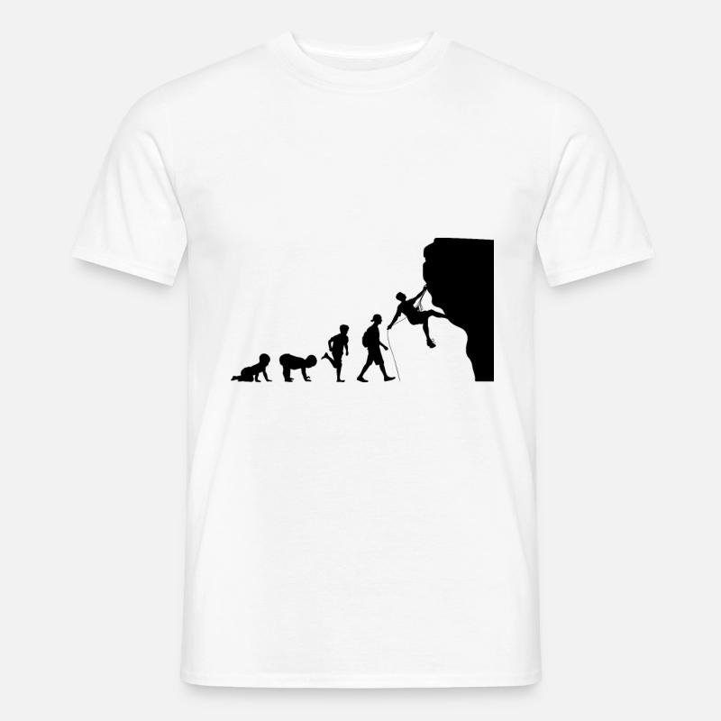 Climbing evolution - Men’s T-shirt - white