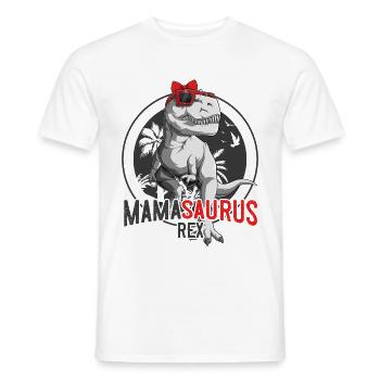 Mamasaurus Maman Dinosaure Cadeau Fête des Mères - T-shirt homme - blanc - Devant - AI Model Male 178 dark (178cm)