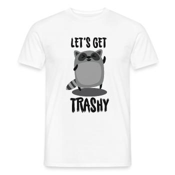 Racoon - Soyons trash - T-shirt homme - blanc - Devant - AI Model Male 178 dark (178cm)