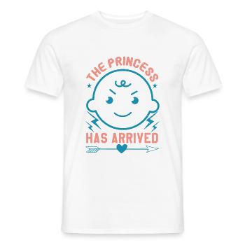 The princess has arrived - Men's T-Shirt - white - Front - AI Model Male 178 dark (178cm)