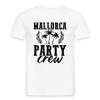 Mallorca Party Crew Beach - Men's T-Shirt - white - Front - AI Model Male 178 dark (178cm)