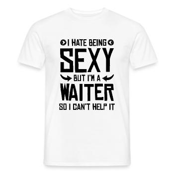 sexy kellner - Männer T-Shirt - Weiß - Vorne - AI Model Male 178 dark (178cm)