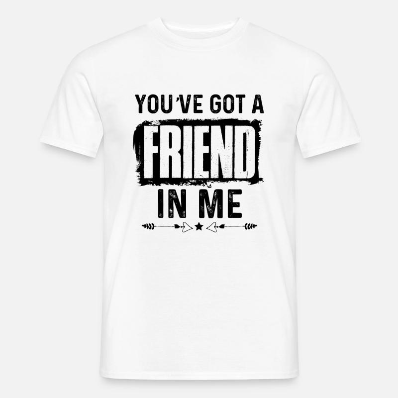 freunde freund - Männer T-Shirt - Weiß