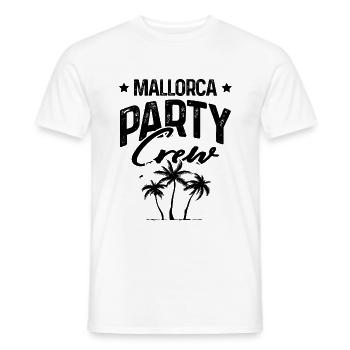 Mallorca Party Crew - T-shirt homme - blanc - Devant - AI Model Male 178 dark (178cm)