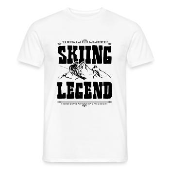 Légende du ski - T-shirt homme - blanc - Devant - AI Model Male 178 dark (178cm)