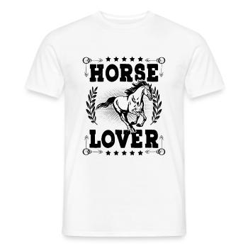 Horse Lover - Männer T-Shirt - Weiß - Vorne - AI Model Male 178 dark (178cm)