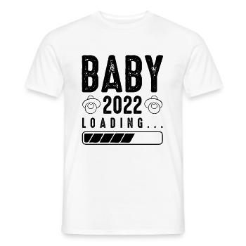 chargement bébé 2022 - T-shirt homme - blanc - Devant - AI Model Male 178 dark (178cm)